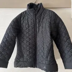 adidas ブラック キルティングジャケット