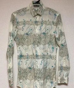 ボナジョルナータ 長袖 ペイズリー 柄シャツ Sサイズ