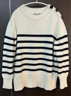 ZARA ザラ　ニット　ボーダーニット　Mサイズ