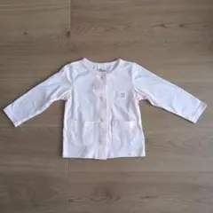 カーディガン　薄手アウター　ピンク　90cm
