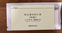 愛眼　株主優待券（メガネ30%、補聴器10%OFF）2026年6月30日までのサムネイル