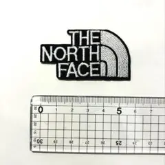 ❶点 THE NORTH FACE 刺繍口ゴ ワッペン 黒/白 ブルー グレー