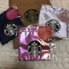 Starbucks Mini Cup Gift 巾着3色セット