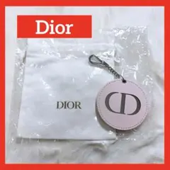 Dior ミラー付きキーホルダー ピンク