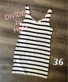 DIVIDED by H&M ボーダー タンクトップ レディース 36