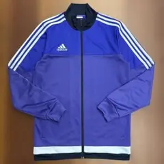 adidas トラックジャケット 刺繍ロゴ オリジナルス 古着 紫 Lサイズ