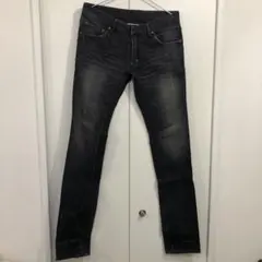 Pledge入手困難 00sアーカイブ ブラックスリムデニムパンツ 48⑧