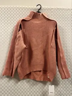 【SNIDEL】【値下げ】ピンクタートルネックセーター