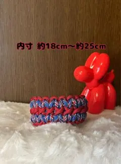 ハンドメイド パラコード首輪 パラコードハーフチョークチェーン No.52