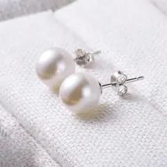 ホワイトパール ピアス 10mm 8mm 6mm