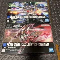 HG ストライクフリーダムガンダム インフィニットジャスティス 2点セット