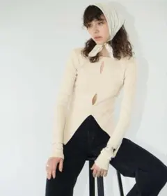 CLANE W FACE HOLE KNIT TOPSのサムネイル