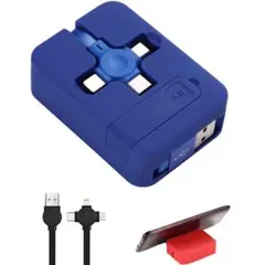 4in1データケーブル電話スタンド 多機能リトラクタブル USBタイプC充電器