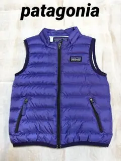 美品patagonia 紫色 ダウンベスト 18m 90㎝