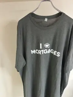 US古着　I ❤️ MORTGAGES 3XL グレー Tシャツ