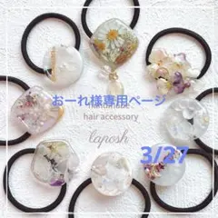 おーれ様専用ページ　レジンヘアゴム 1点