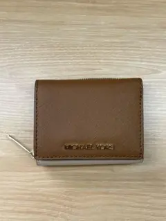 MICHAEL KORS 三つ折り財布 ブラウン ベージュ