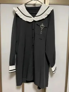 Dear My Love ブラック セーラー襟 ワンピース L