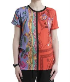 Desigual 総柄 S ストレッチ Tシャツ カットソーのサムネイル