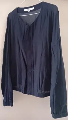 ノーカラージャケット ブルゾン