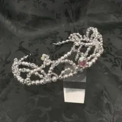 Air様リクエスト　バレエティアラ　シルバークリスタル　クラウン