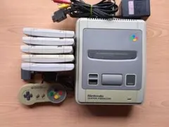 Nintendo Super Famicom 本体 ゲームカートリッジ5本付き
