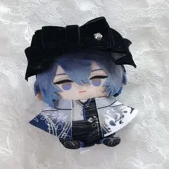 ♡10cm ぬい服 にじぱぺっと ヘッドドレス ブラック ベロアリボン♡のサムネイル