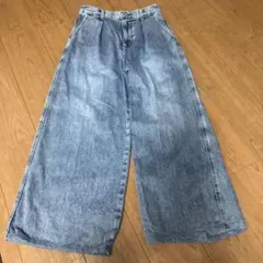 グローバルワーク　ワイドデニムパンツ　Lサイズ
