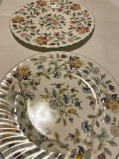 【パール様専用】ミントン ハドンホール 20cmプレート グリーン＆ブルーペア