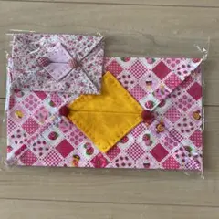 【新品・未使用】ティッシュカバー　セット　　ハンドメイド　ピンク