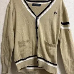 Cupop ベージュ Vネックカーディガン