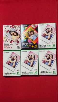 せ*ん様 フジフイルム instax mini フィルム 10枚×6個　カラバリ
