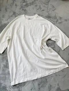Allumer Tシャツワンピ　オフホワイト　ビッグシルエットのサムネイル
