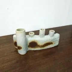 和モダン　陶器　花器　多孔　華道　いけばな