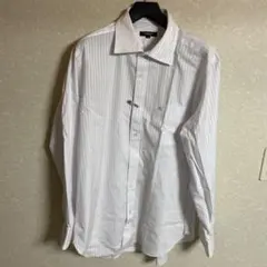 バーバリーロンドン、長袖シャツ、ストライプ、ホースロゴ刺繍、サイズ42➖85、