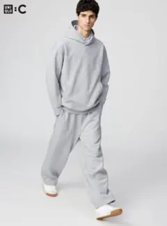 ユニクロC スウェットワイドパンツ Mサイズ（標準丈)