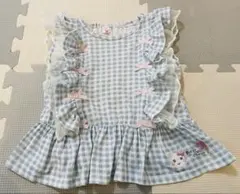 キムラタン＊クーラクール＊フリルが可愛いノースリーブ＊トップス＊90＊夏