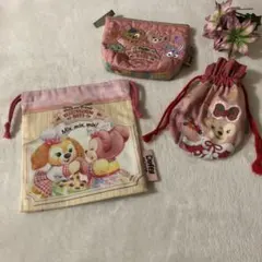 ディズニーシー ティッシュポーチ 巾着袋セット