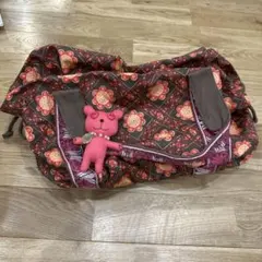 JAYRO 花柄 ショルダーバッグ ピンクのクマチャーム付のサムネイル