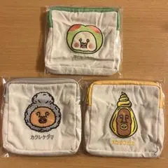 こびとづかん　スクエアポーチ　スモモノウチ　カクレケダマ　タカラコガネ