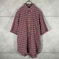ラルフローレン　半袖　BDシャツ　チェック　BLAIRE　スモールポニー　90s