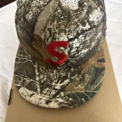 シュプリーム　Sロゴ　リアルツリー　ニューエラキャップ