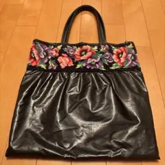 FEILER フェイラー トートバッグ 花柄 黒