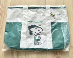 SNOOPY スヌーピー トートバッグ スタバ 大容量 ピーナッツ A4