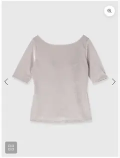 【OUR WACOAL×anuans】カップインベロアトップス　ICE GREY