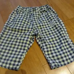チェック柄ハーフパンツ