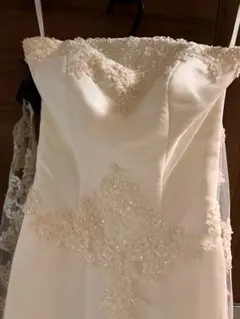 AIMER ドレス アイボリー ストラップレス マーメイドウェディングドレス