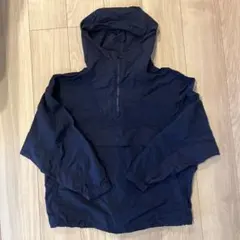 GU ジーユー アノラックパーカー ナイロン ブラック S