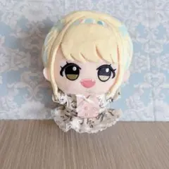 ちびぐるみ ぬい服 10cm 花柄ワンピース ホワイトのサムネイル