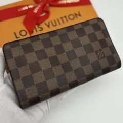 ルイヴィトン 長財布 ダミエ ポルトモネジップ ラウンドファスナー